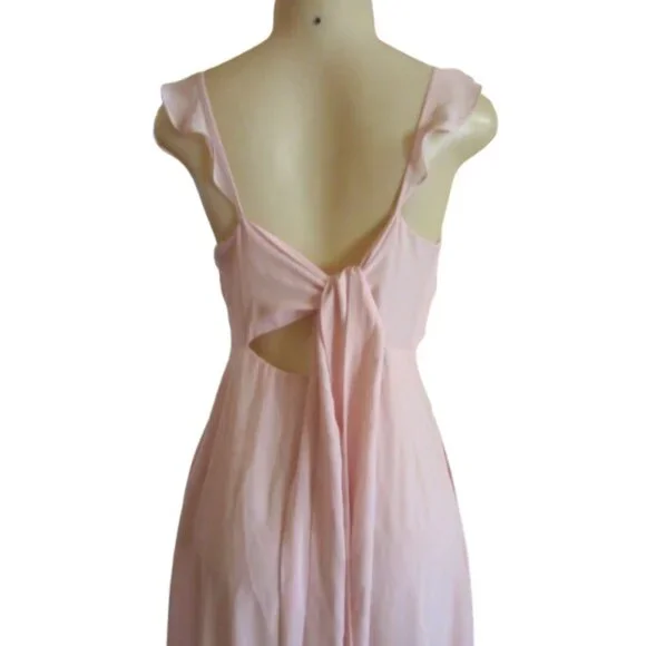 Birdy Grey Let's Get this Party Started Doris Pale Pink Gown Size M - Picture 6 of 9